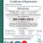 certificazione iso 45001 UESE ITALIA SpA