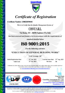 COSVE S.R.L. ISO 9001