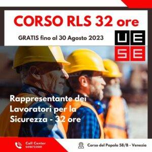 Corso GRATUITO per RLS – Rappresentante dei Lavoratori per la Sicurezza – 32 ore