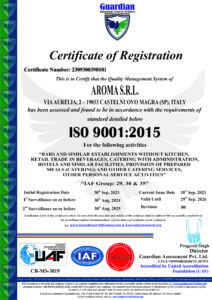 AROMA S.R.L. iso 9001