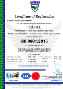 TIELLE S.R.L.5 ISO 9001